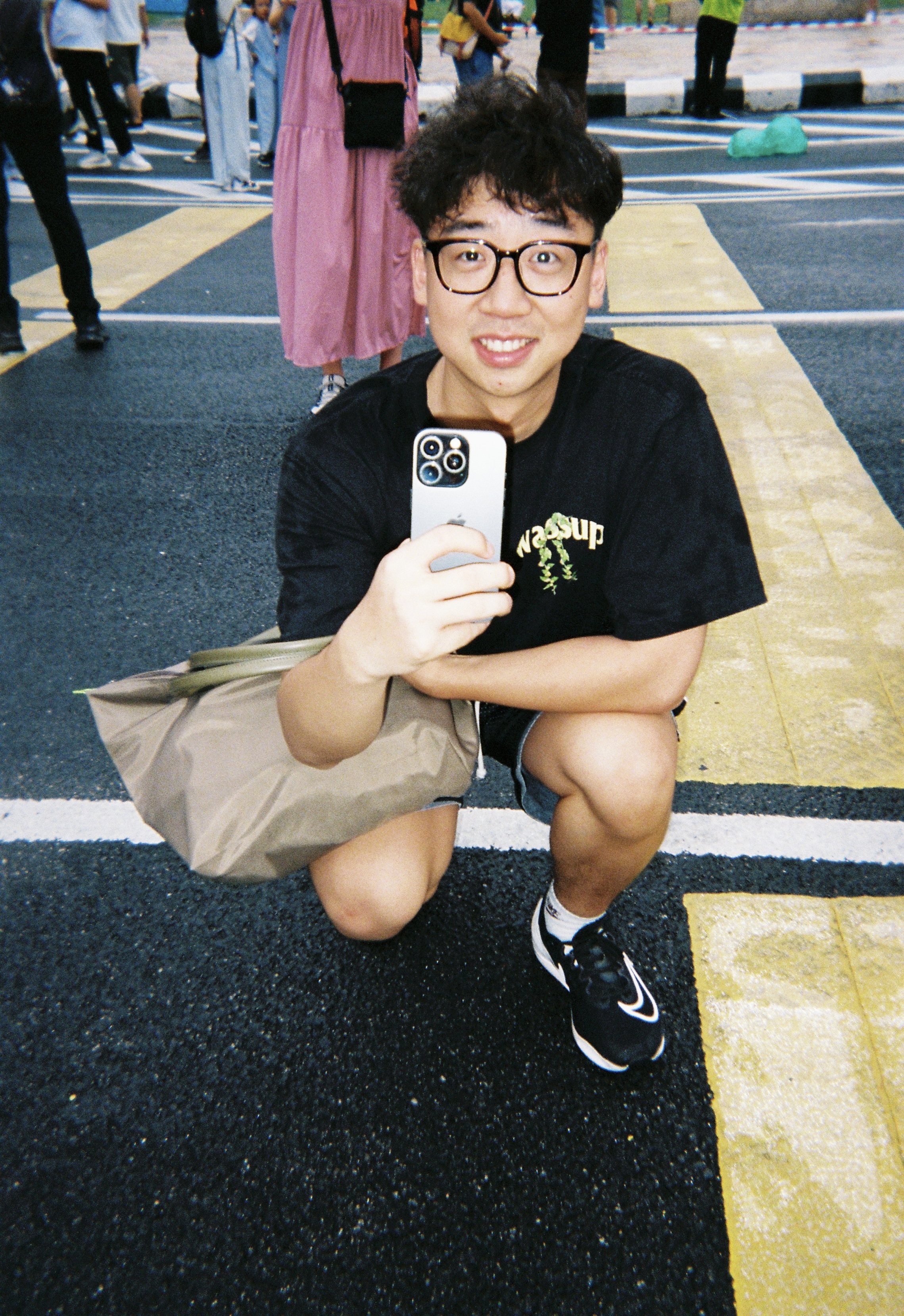 On the street